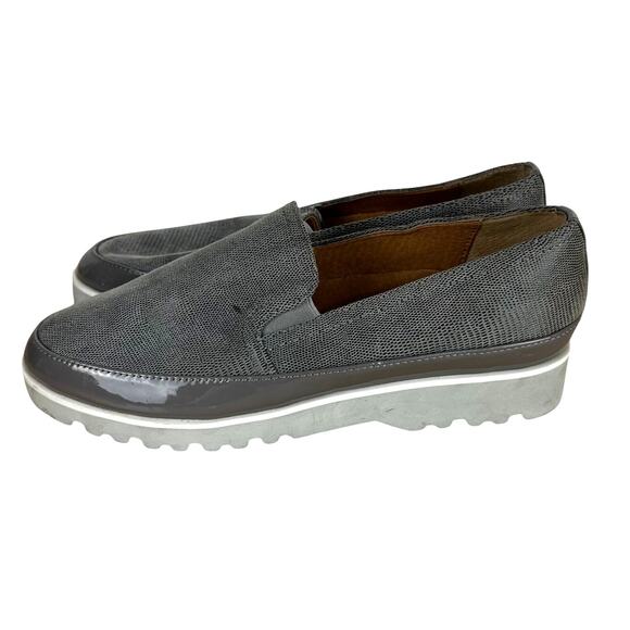 Donald Pliner Conner Slip On Loafer Gray Women's 8.5M Excellent Used Condition - Picture 4 of 8